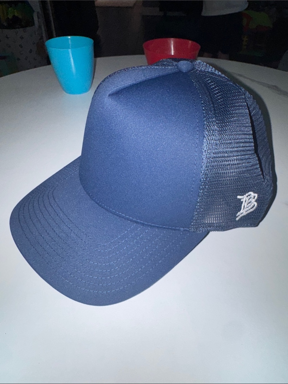 Branded Bills Classic Navy Mesh Trucker Cap - Unbranded